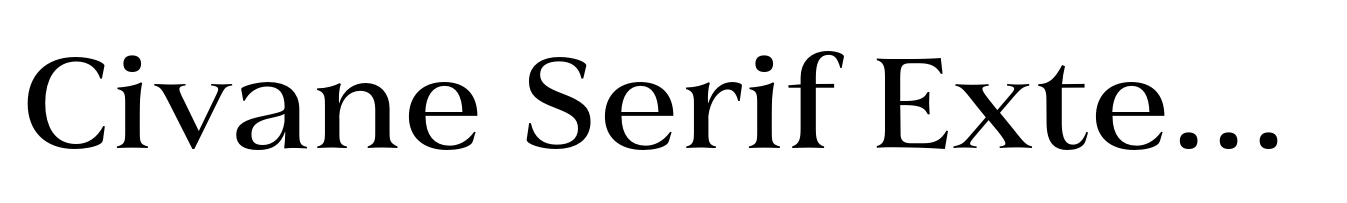 Civane Serif Extended Medium